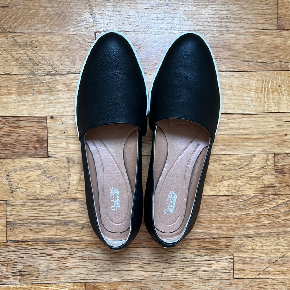 Dr Scholls Black Beatrice Low platform sneakers never worn outside. Non smoker.